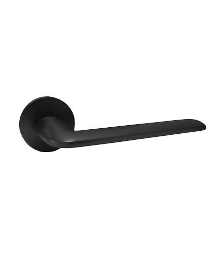 Ручки стандарт Ручка дверная Vrata на круглом основании AL-03-2118 BL 